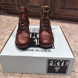 Frye Sabrina Brogue Short Boots